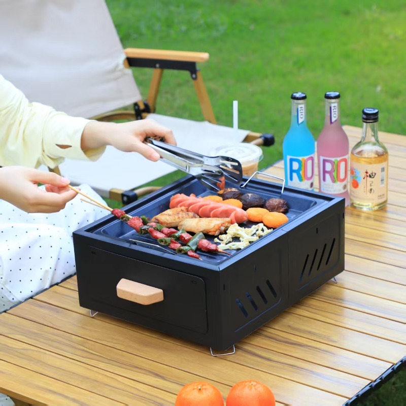 Portable Charcoal BBQ Grill Sq - đánh giá và giá Outdoor Furniture