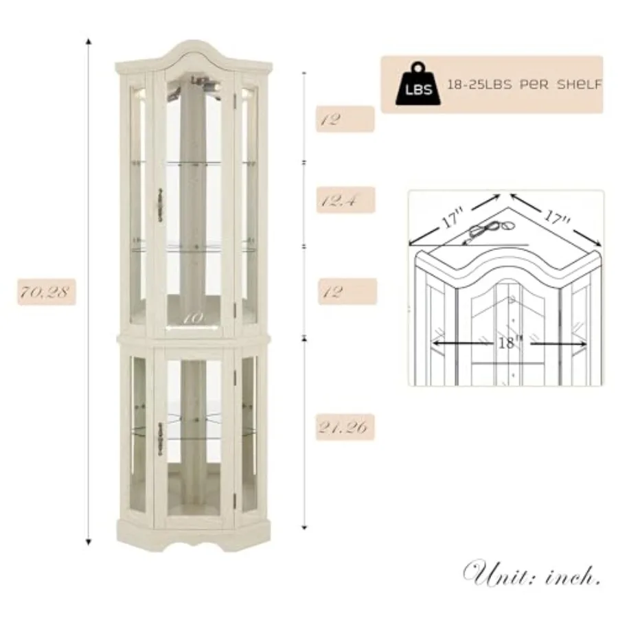 Corner curio cabinet for bar a - đánh giá và giá Storage