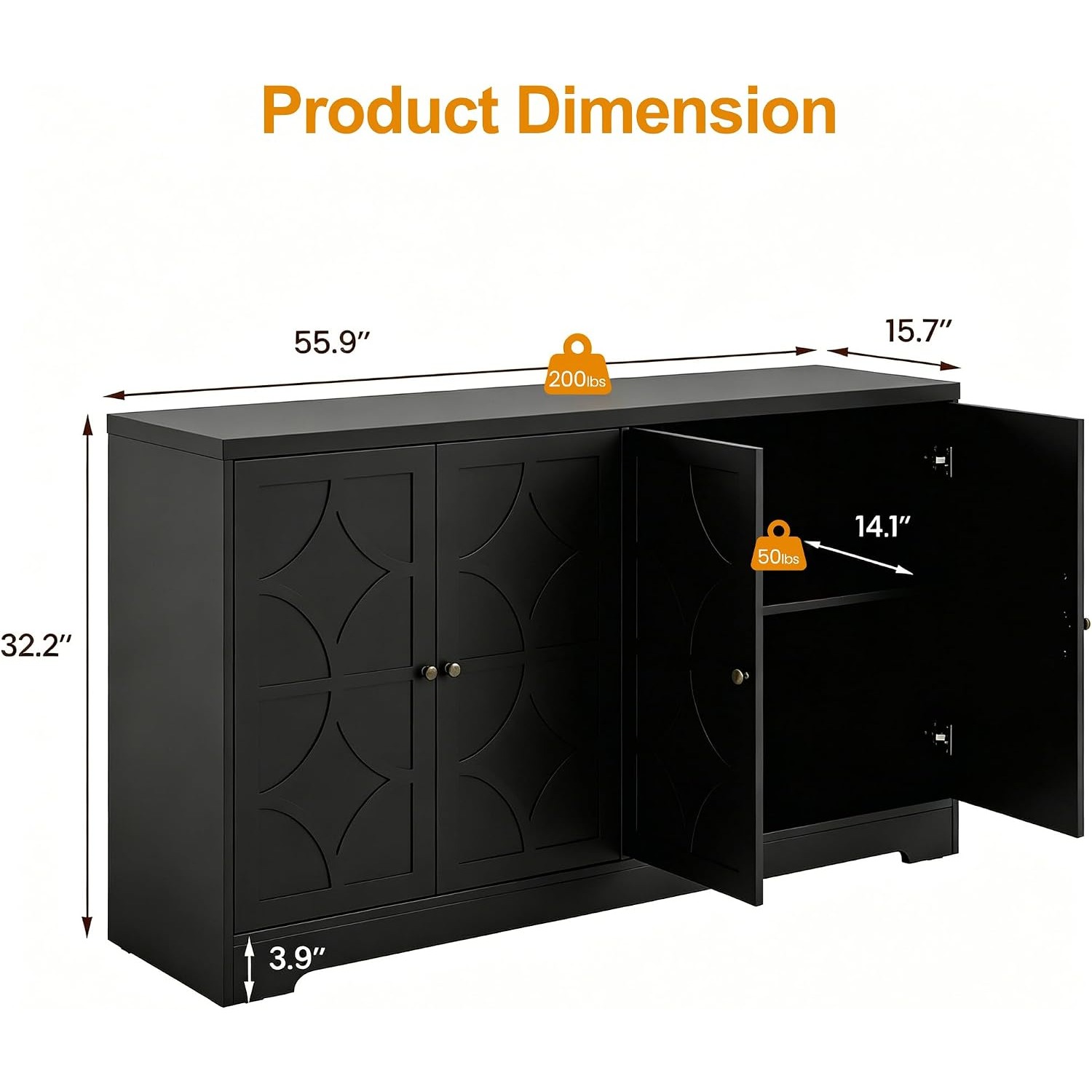 Sideboard Buffet Cabinet with  - đánh giá và giá Storage