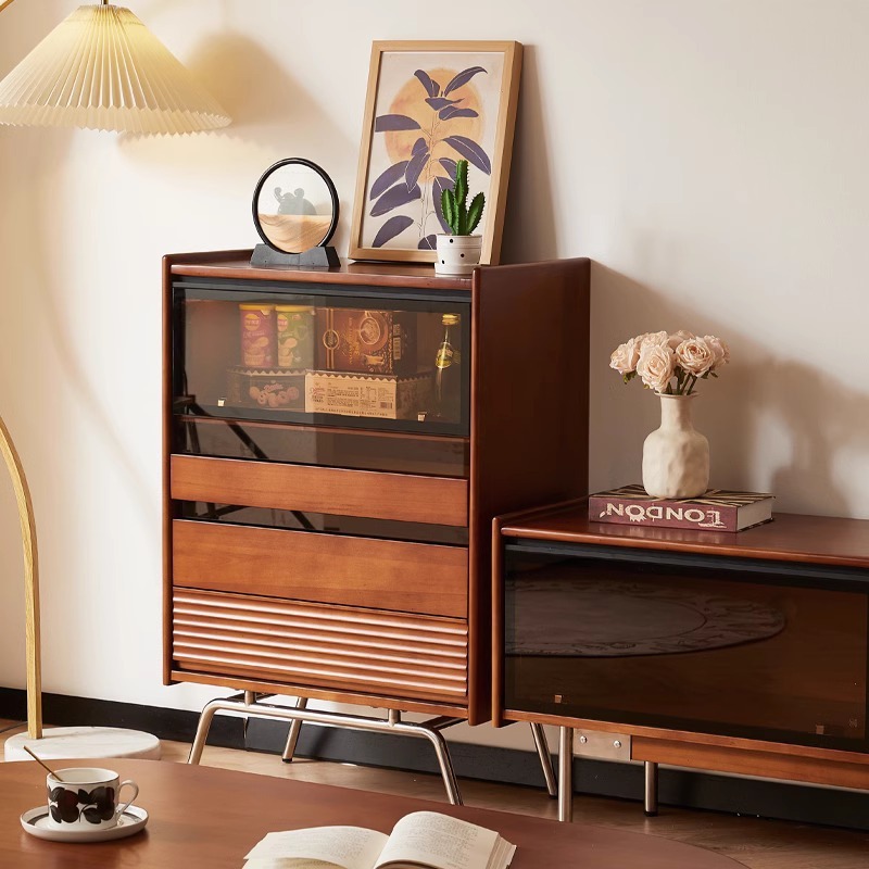 Solid wood chest Nordic, retro - đánh giá và giá Storage