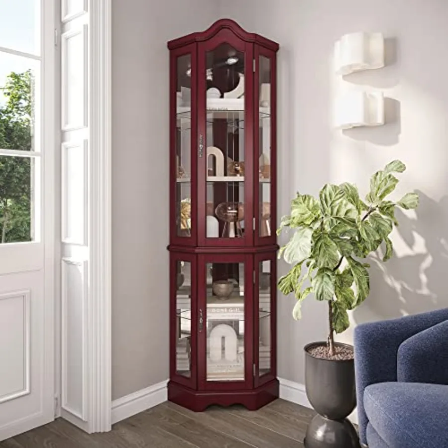Lighted Corner Display Curved  - đánh giá và giá Storage