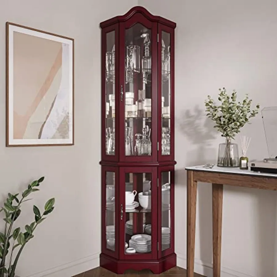 Lighted Corner Display Curved  - đánh giá và giá Storage