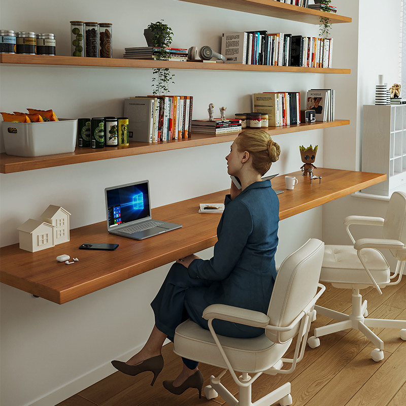 Nordic Solid Wood Desk with Bo - đánh giá và giá Bedroom Furniture