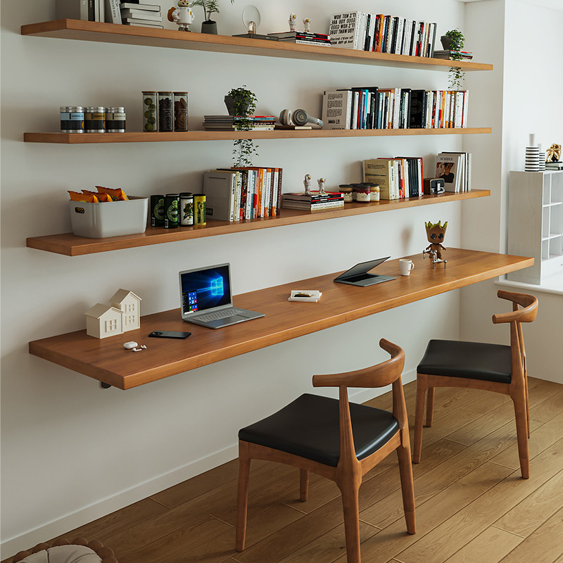 Nordic Solid Wood Desk with Bo - đánh giá và giá Bedroom Furniture
