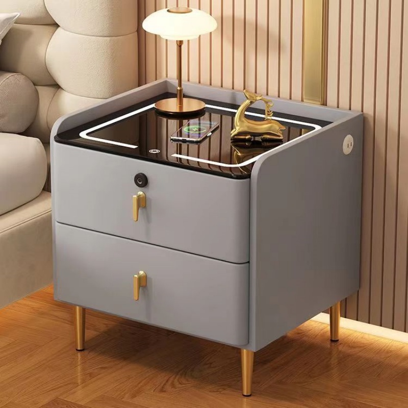 Nordic Style Wooden Bedside Ta - đánh giá và giá Solid Wood Nightstand 2 Drawers
