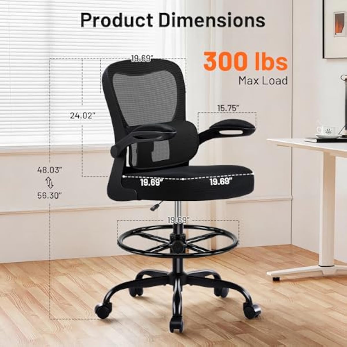 Ergonomic Drafting Chair with  - đánh giá và giá Chairs