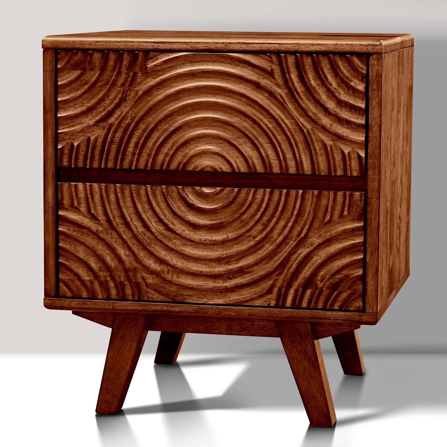 Acacia Solid Wood Nightstand w - đánh giá và giá Solid Wood Nightstand 2 Drawers